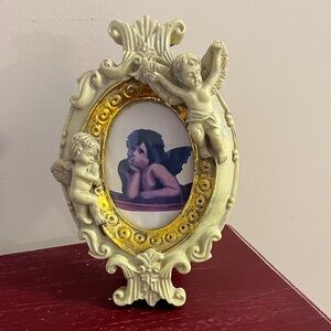 Vintage Italian Cherub Gold Gilt Frame